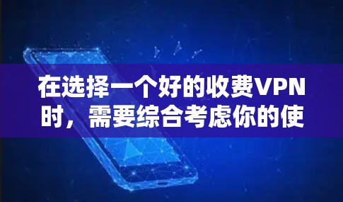 在选择一个好的收费VPN时，需要综合考虑你的使用场景、需求和预算。以下是根据我的分析总结的建议
