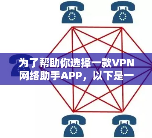 为了帮助你选择一款VPN网络助手APP,以下是一些综合考虑的因素和推荐列表 为了帮助你选择一款VPN网络助手APP,以下是一些综合考虑的因素和推荐列表