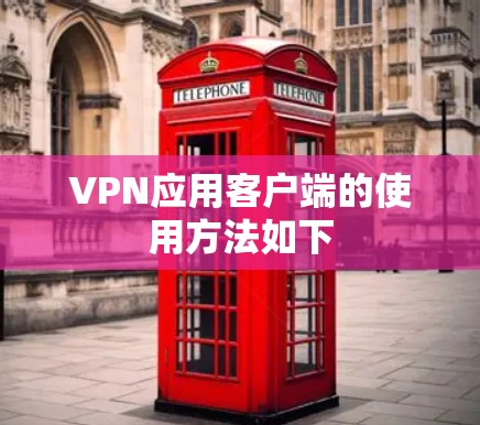 VPN应用客户端的使用方法如下