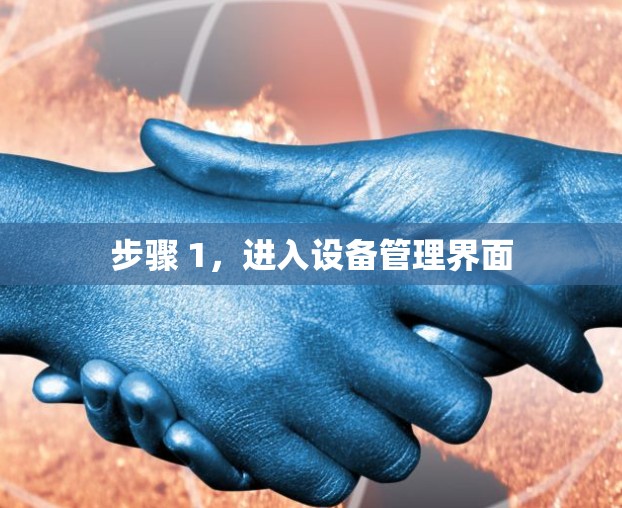 步骤 1,进入设备管理界面 步骤 1,进入设备管理界面
